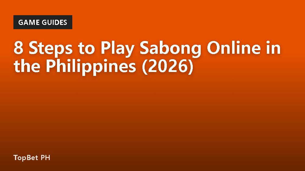 8 Steps to Play Sabong Online in the Philippines (2026)